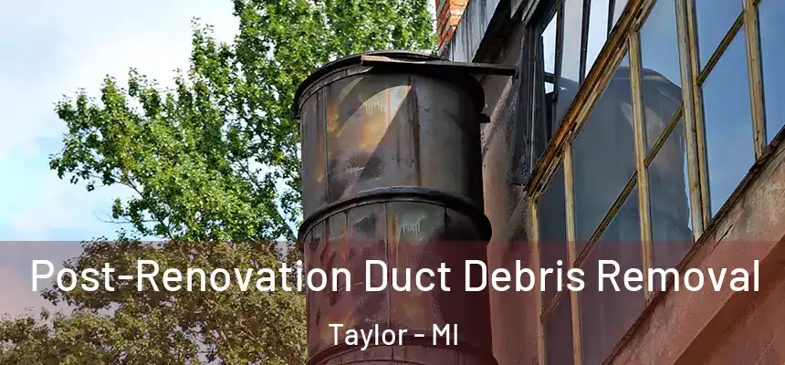  Post-Renovation Duct Debris Removal Taylor - MI